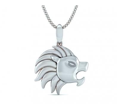  Кулон з білого золота знак Зодіаку "Лев" (1134193),dgk00017(10532-1134193),цена 9 422 грн.