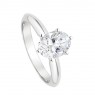 Кольцо для помолвки с бриллиантом из золота, фото 1, цена 40 217 грн.