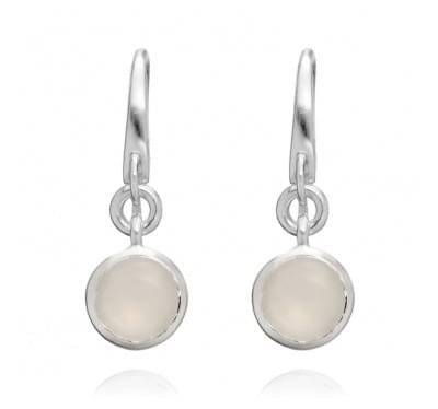  Сережки з білого золота з місячним каменем (1120077),mg114(4374-1120077),цена 10 572 грн.