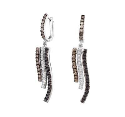  Сережки із золота з діамантами (1123909),dg30691(7404-1123909),цена 51 349 грн.