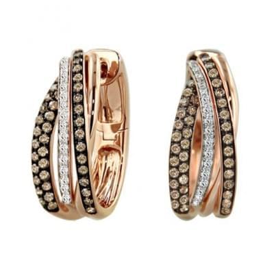  Сережки із золота з діамантами (1123949),dg30724(7422-1123949),цена 54 850 грн.
