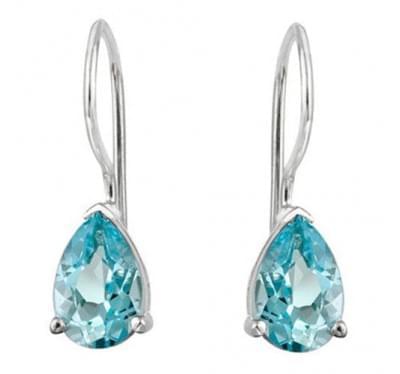  Сережки з аквамарином (1144852),gme00459(9372-1144852),цена 12 261 грн.