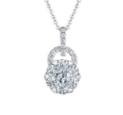  Кулон з діамантами (1146623),dgn00075(9656-1146623),цена 38 751 грн.